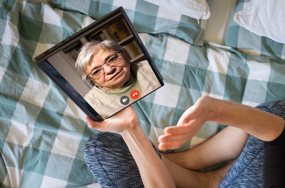 woman on facetime picture